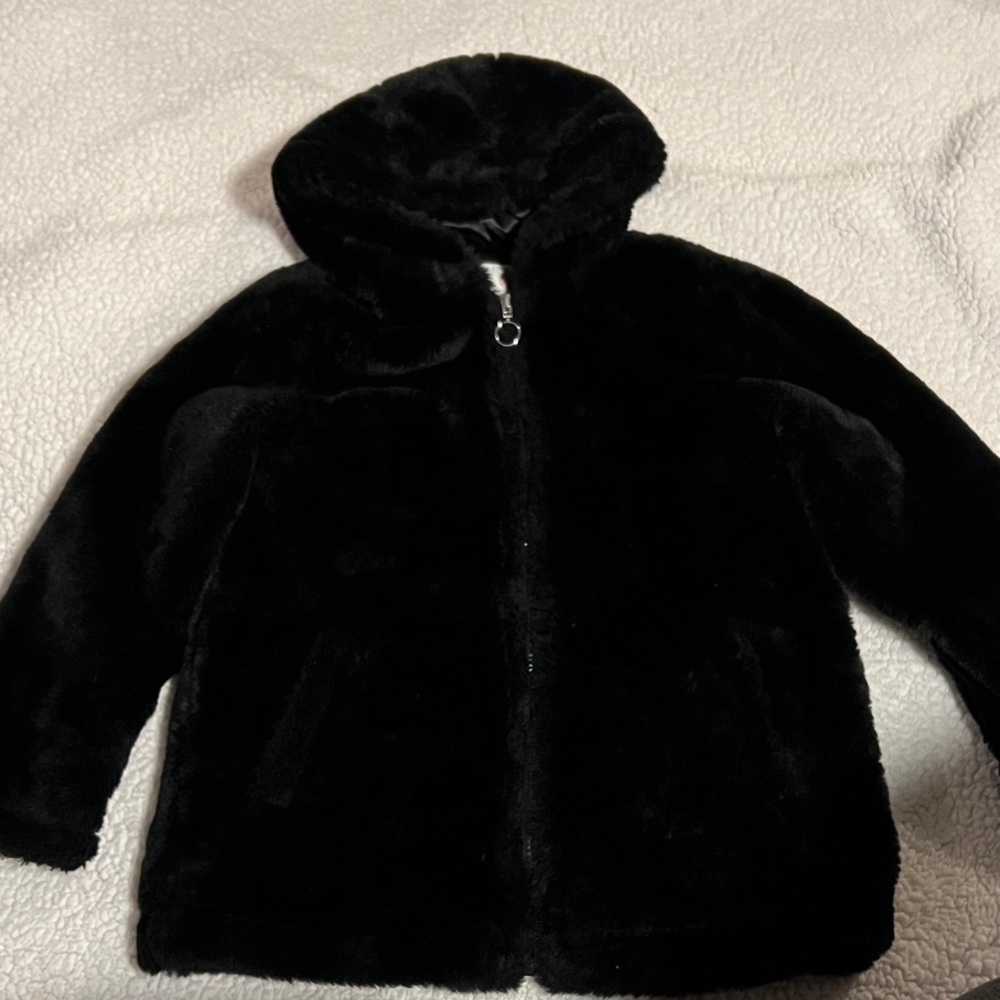Urban Republic Black Faux Fur Kids Jacket